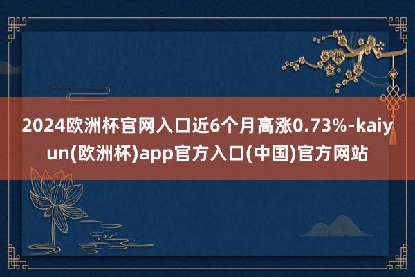 2024欧洲杯官网入口近6个月高涨0.73%-kaiyun(欧洲杯)app官方入口(中国)官方网站
