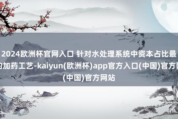 2024欧洲杯官网入口 针对水处理系统中资本占比最高的加药工艺-kaiyun(欧洲杯)app官方入口(中国)官方网站