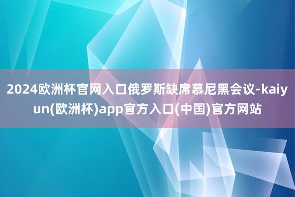 2024欧洲杯官网入口俄罗斯缺席慕尼黑会议-kaiyun(欧洲杯)app官方入口(中国)官方网站